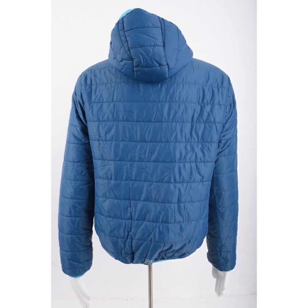 Avalanche Outdoor Supply Co kids Puffer Jacket Coat Blue Hooded Zip Sz 14-16 - Picture 4 of 5
